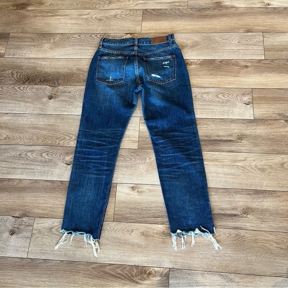 NWT Madewell 26 Blue Perfect Summer Jean: Destructed Edition H8960 $115 - Picture 4 of 8